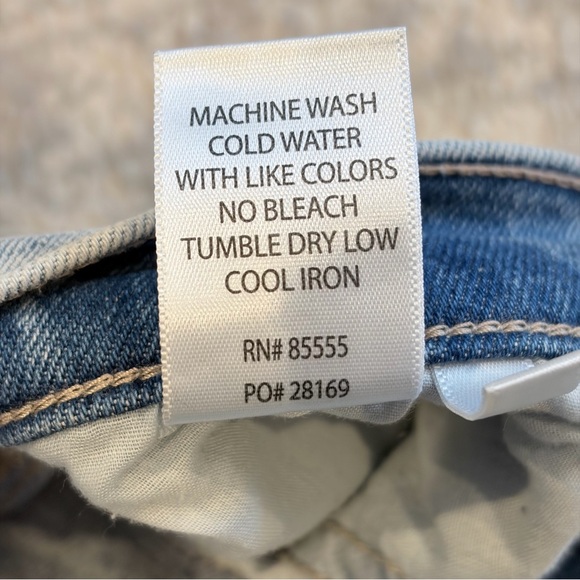 Pistola 27 Light Wash Distressed Raw Hem Straight Jeans - Picture 8 of 8